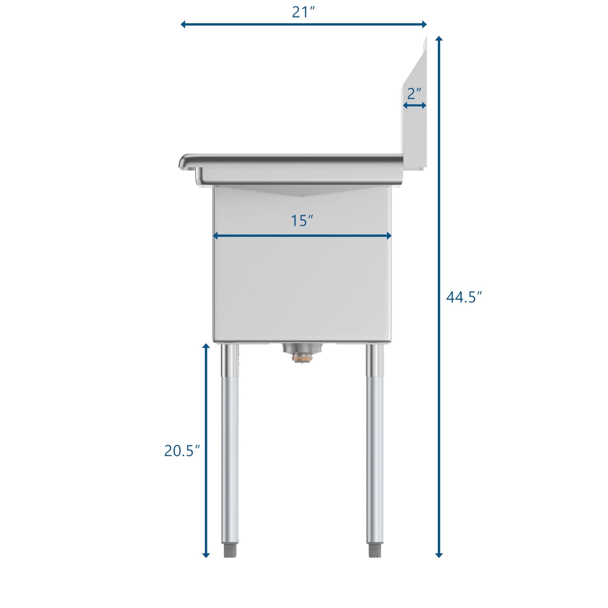 21"  
15"  
20.5"  
44.5"  
2"
