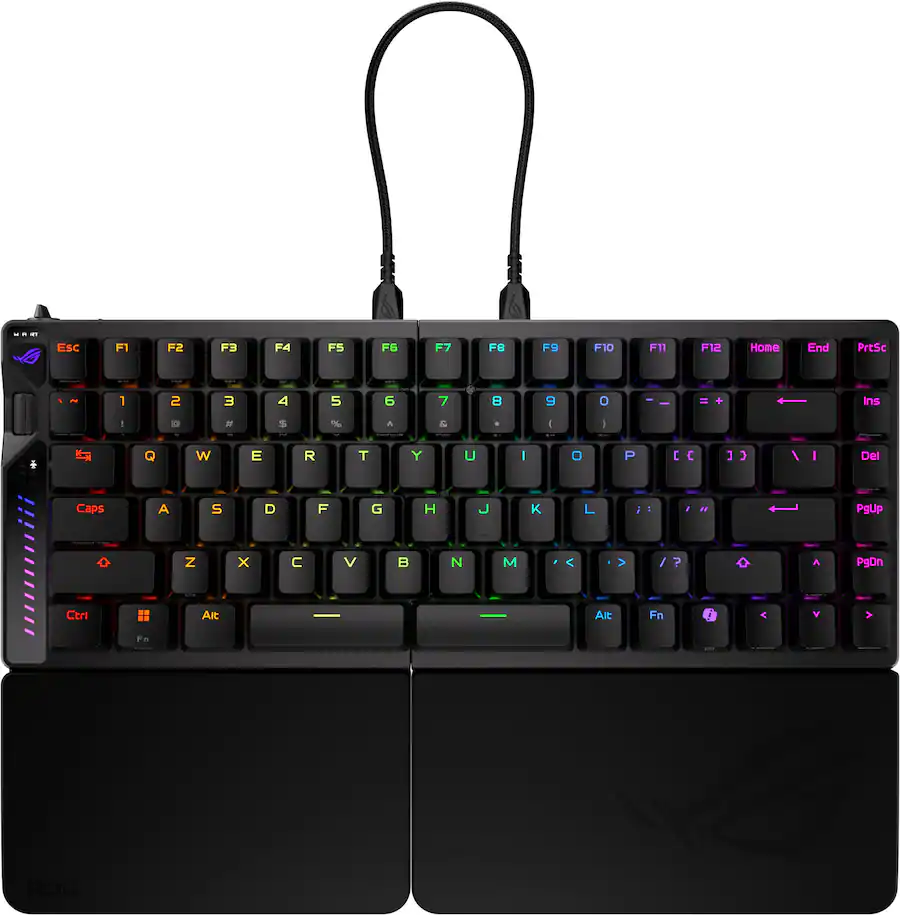 ASUS ROG Falcata 75% Wireless Magnetic Hall Effect RGB Ergonomic Gaming ...