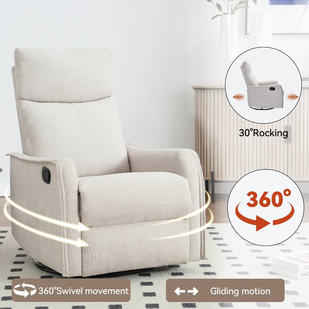 30° Rocking  
360° Swivel movement  
Gliding motion  
HD 1000