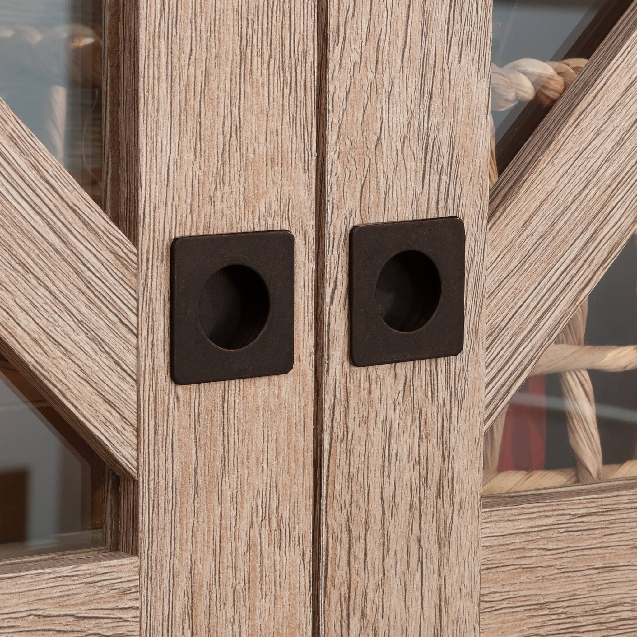 Alt View 11. Sauder - Dixon City Large Hutch - Brushed Oak.