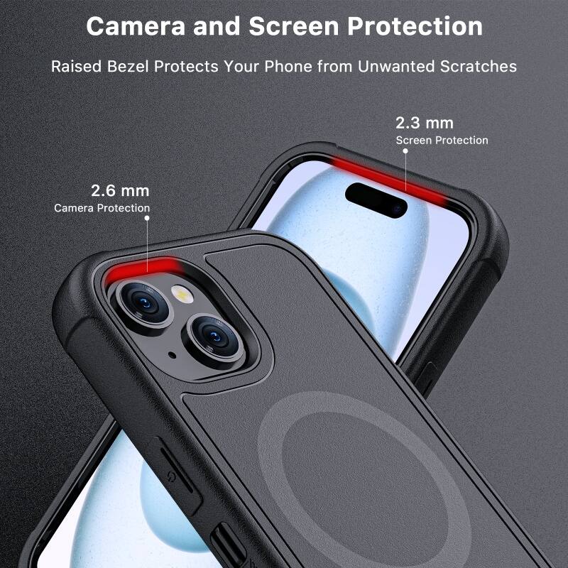 Camera and Screen Protection
Raised Bezel Protects Your Phone from Unwanted Scratches
2.3 mm Screen Protection
2.6 mm Camera Protection
