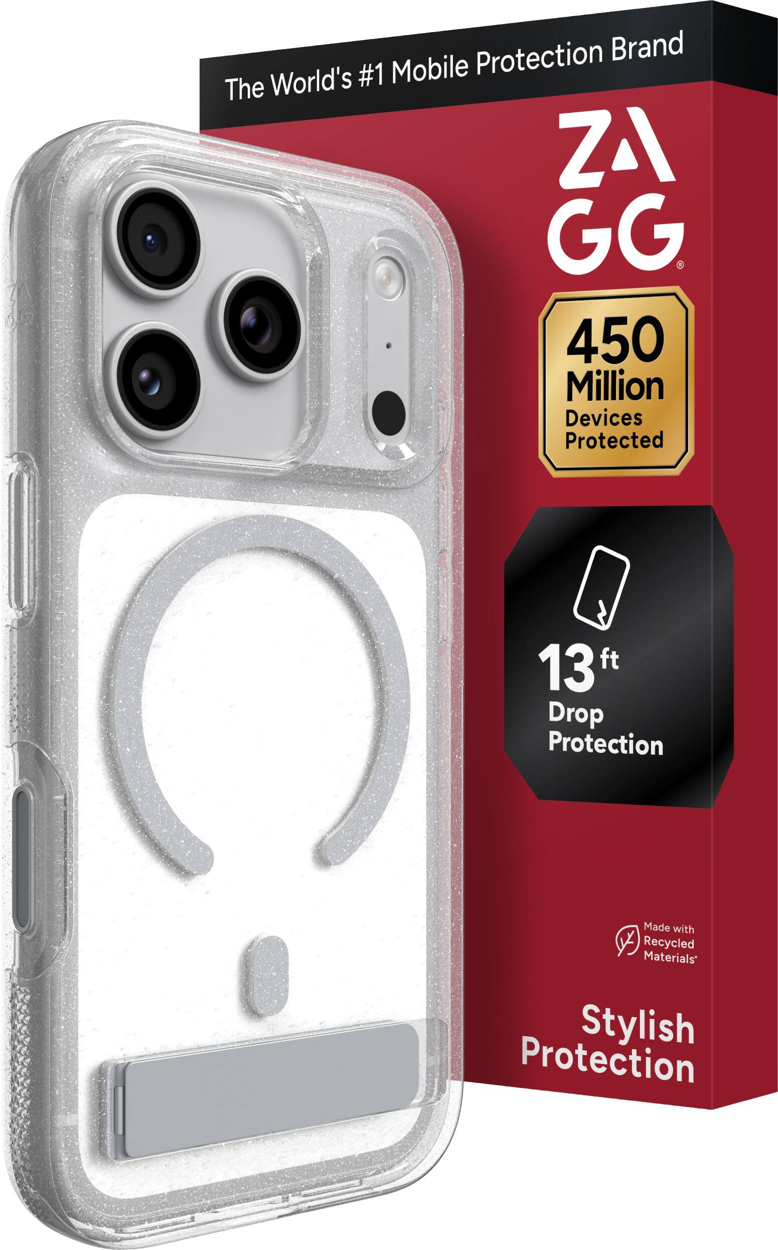 The World's #1 Mobile Protection Brand

ZAGG

450 Million Devices Protected

13 ft Drop Protection

Made with Recycled Materials*

Stylish Protection