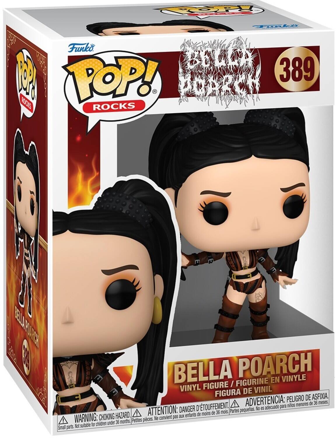 TOP P Tpke NE o Funko  BOLOY N POP! 389 6OS POARCY RDCKS ROCKS m I BEL YURTR  BELLA POARCH E FIGURINE EN VINYLE FIGURE / E VINYL DE VINIL  FIGURA DE ASFIXIA. ADVERTENCIA: PELIGRO DE ASFIXIA. ATTENTION: DANGER D'ETOUFFEMENT. Partes pequeras. No es adecuado para menores de 36 mois. WARNING: CHOKING HAZARD. Petites pieces. Ne convient pas aux enfants. Parts pequenas. Not suitable for children under 36 months.
