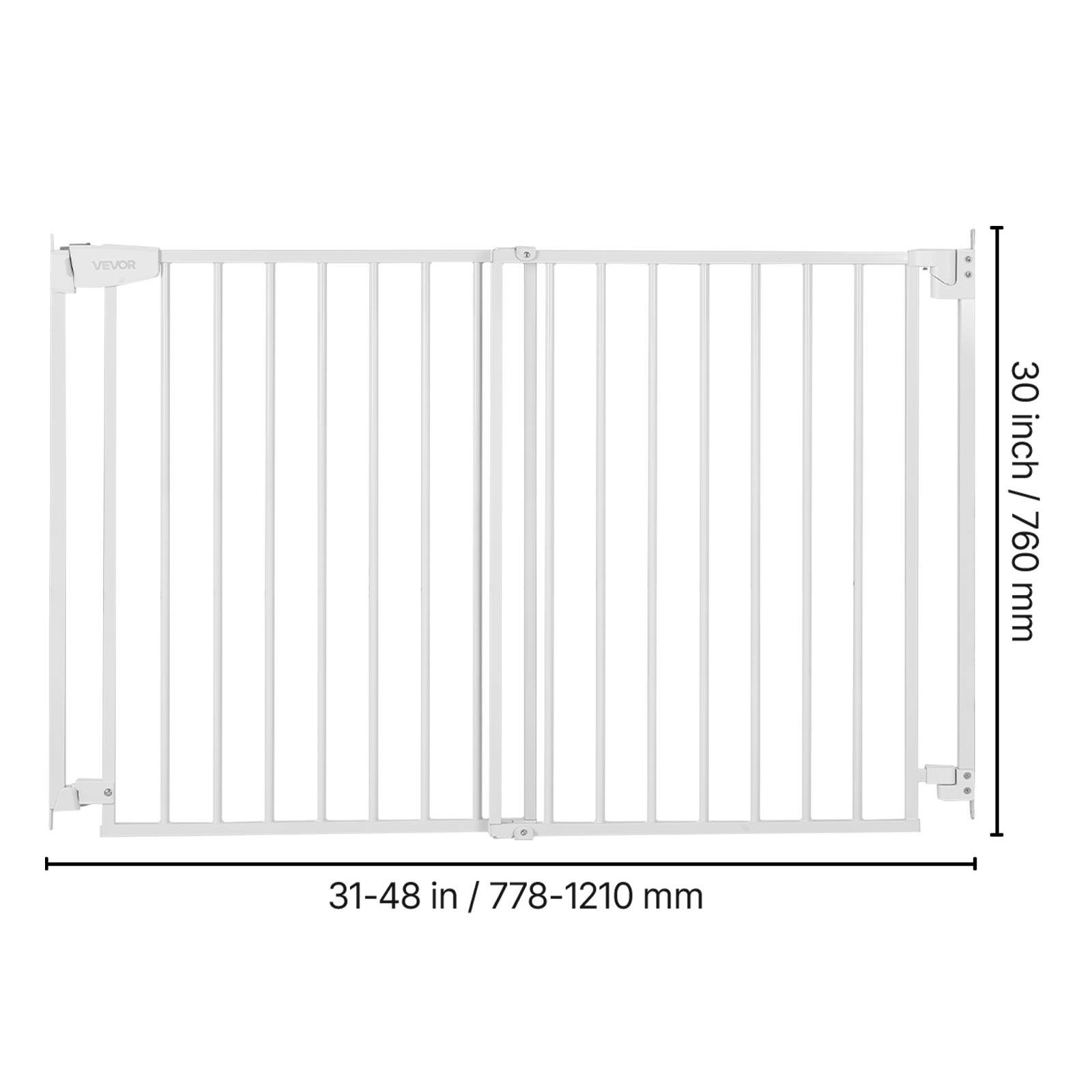 VEVOR 30 inch / 760 mm  
31-48 in / 778-1210 mm