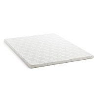 Lucid Comfort Collection - 2" Full Gel Memory Foam Topper with Cover - White - Front_Zoom