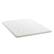 Front. Lucid Comfort Collection - 2" King Gel Memory Foam Topper with Cover - White.