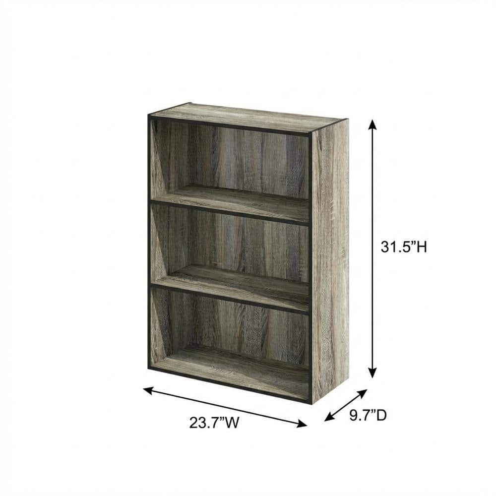 FurniFact - Wooden bookcase with simple design for home or office storage - French Oak price history on PriceWatchPro