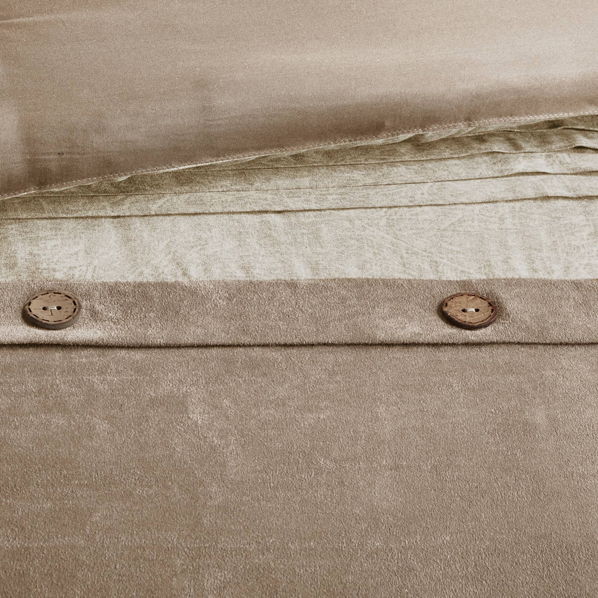 Alt View 1. TinyHomie - 7 Piece Faux Suede Comforter Set Tan Cal King - Tan.