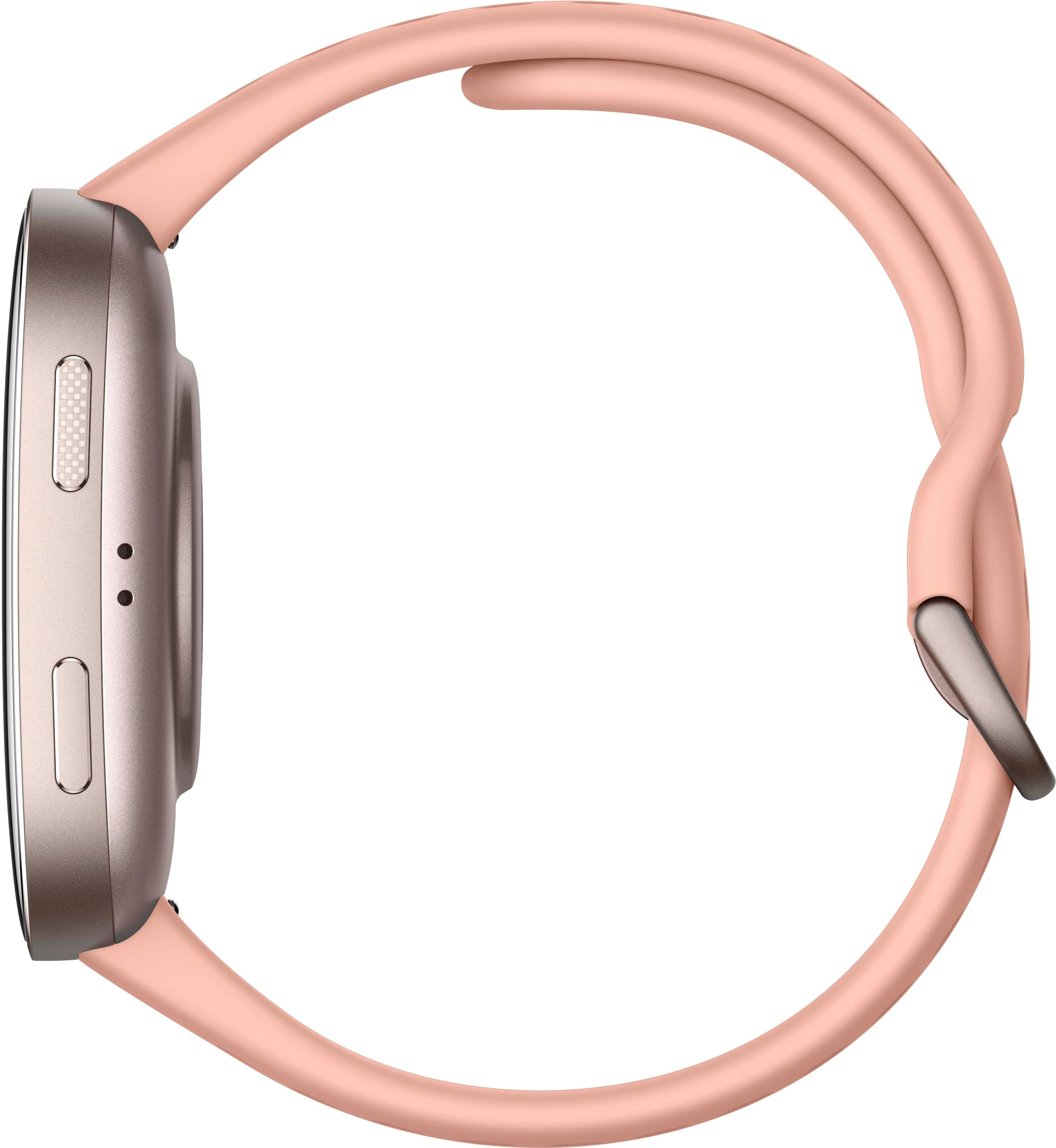 Back. Amazfit - Bip 6 Smartwatch 46mm Silicone - Blush.