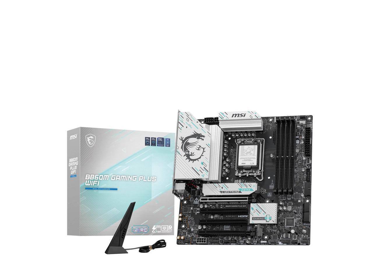 MSI B860M GAMING PLUS WIFI  
MSI GAMING PLUS  
AI PC  
ULTRA DURABILITY