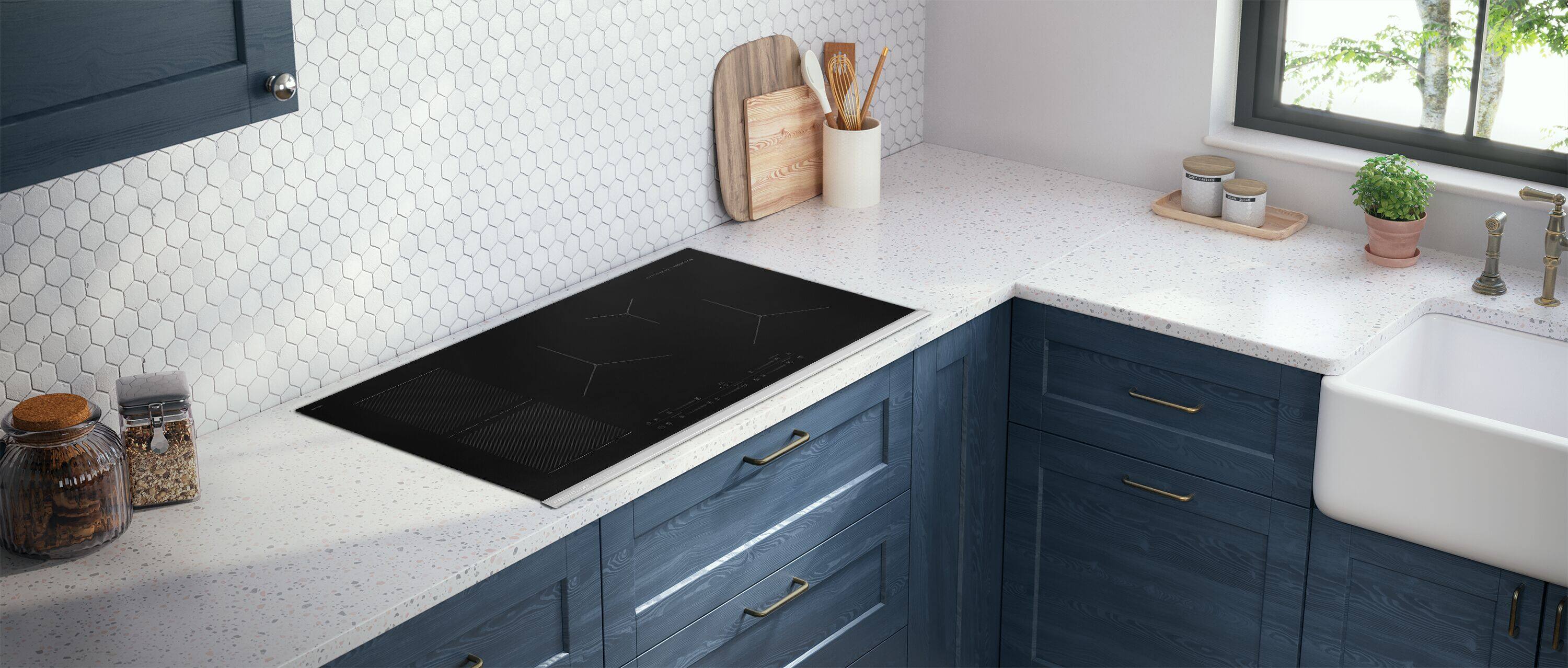 Alt View 7. Frigidaire - 36" Induction Cooktop with MatteGuard(TM) - Stainless Steel.