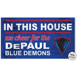 Jardine - DePaul Demons 11'' x 20'' Indoor/Outdoor In This House Sign - Blue