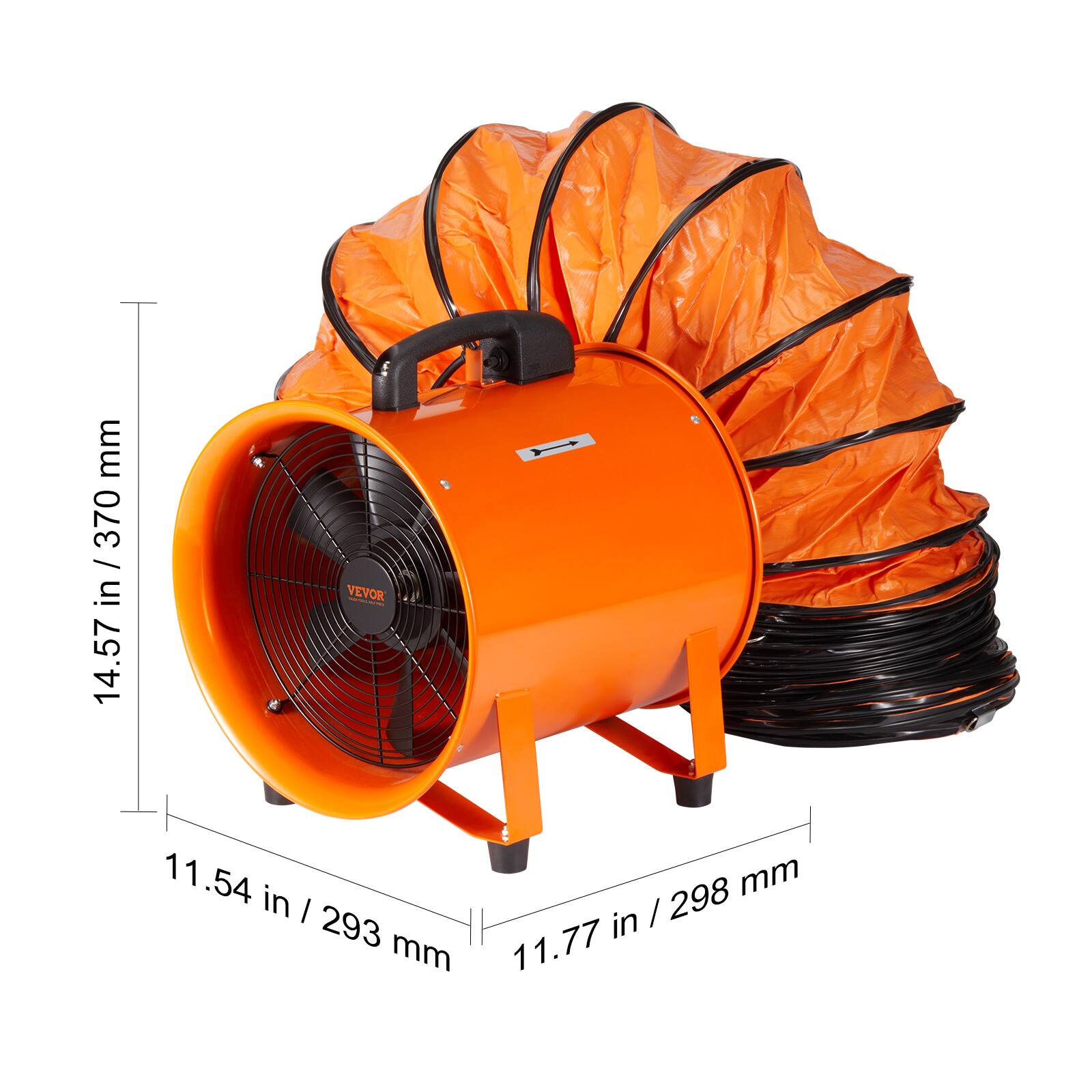 mm 370 / in VEVOR 14.57 11.54 in 298 mm / in / 293 mm 11.77