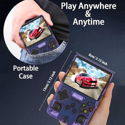 Console de jeu Portable rétro R36H, système ARKOS, cadeau de noël pour enfant, lecteur vidéo de poche Portable, écran IPS de 3.5 pouces, paysage R36S 44 Console de jeu Portable rétro R36H, système ARKOS, cadeau de noël pour enfant, lecteur vidéo de poche Portable, écran IPS de 3.5 pouces, paysage R36S 44