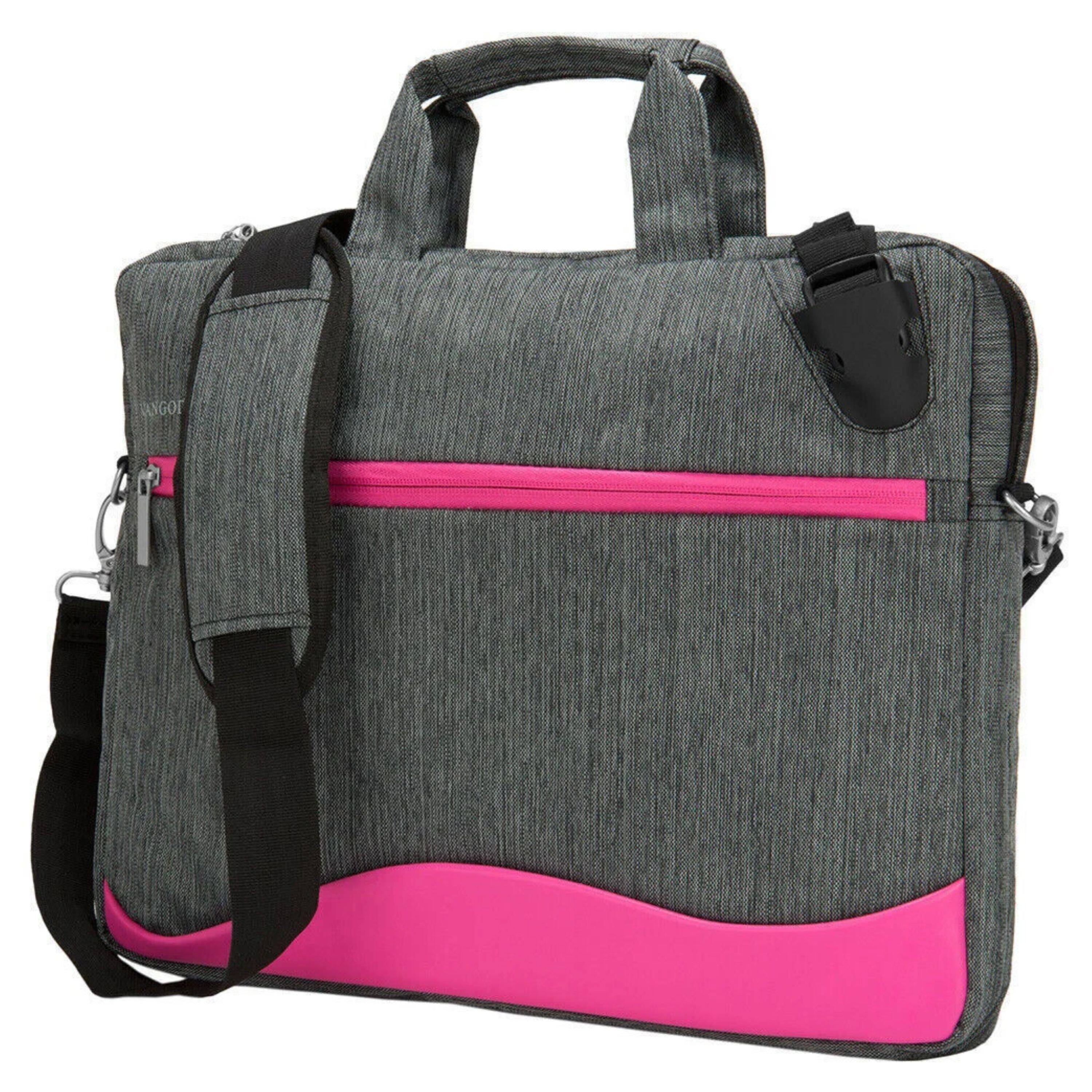 Kitcheniva - Nylon Laptop Shoulder Messenger Bag For 13" Laptop - Magenta