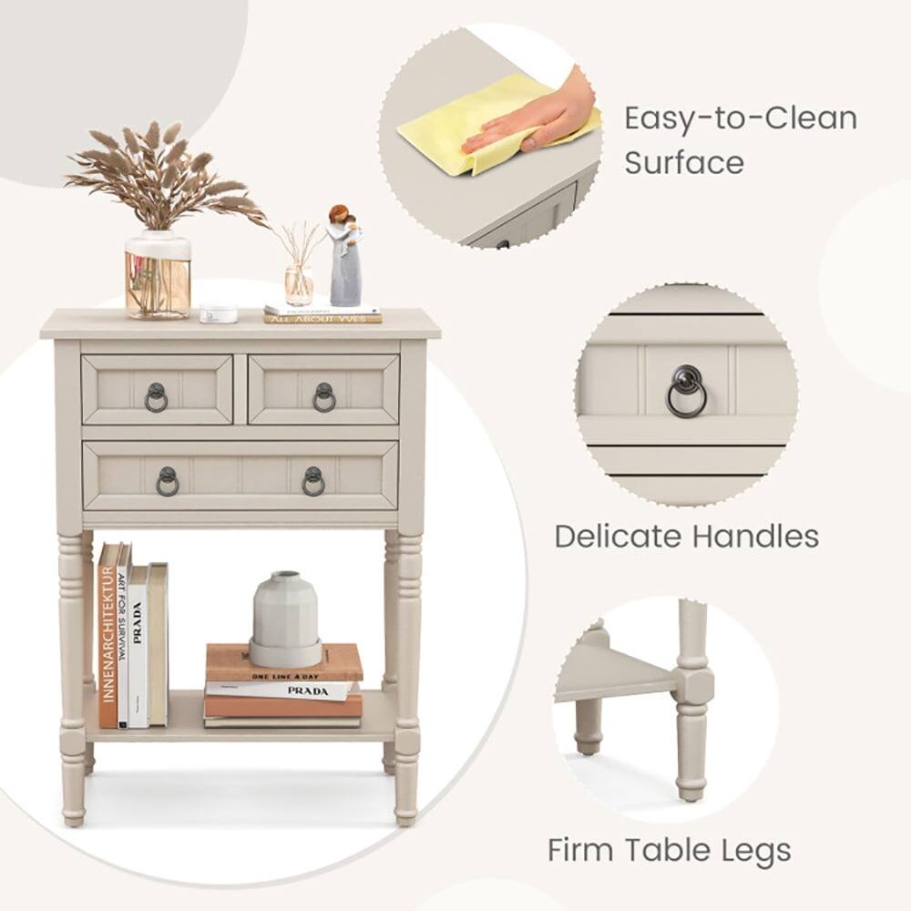 Easy-to-Clean Surface  
Delicate Handles  
Firm Table Legs