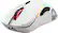 Left. Glorious - Model D Lightweight Wireless Optical Gaming Mouse with Customizable RGB - Matte White.