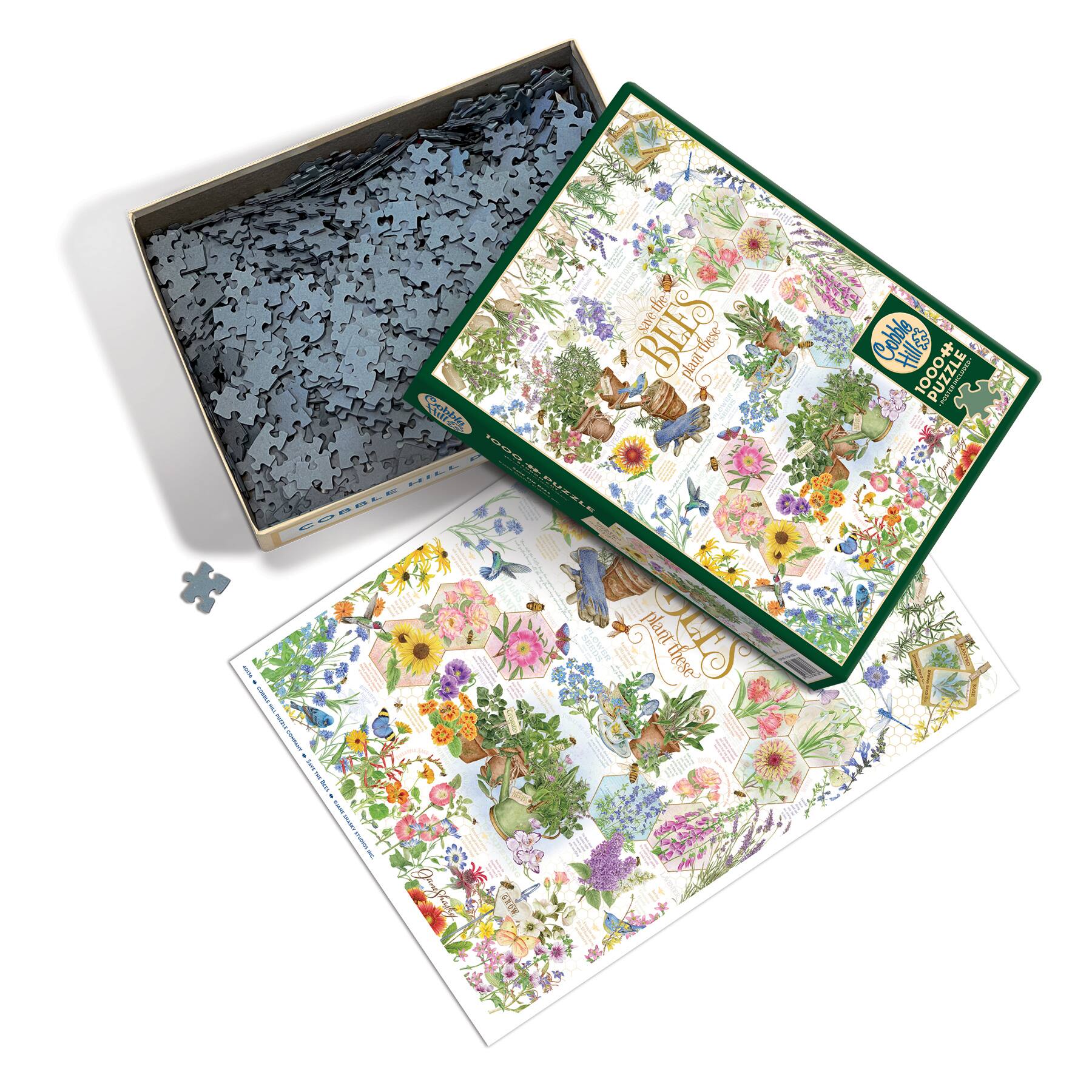 Outset Media Outset Media: Cobble Hill: Save the Bees 1000 Piece Puzzle ...