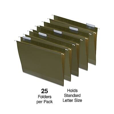 25 Folders per Pack  
Holds Standard Letter Size
