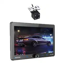 Blaupunkt - CALI 1000 10.1" Touchscreen Single DIN GPS/WiFi Bluetooth Receiver w/Night Vision Rear View Back-Up Camera