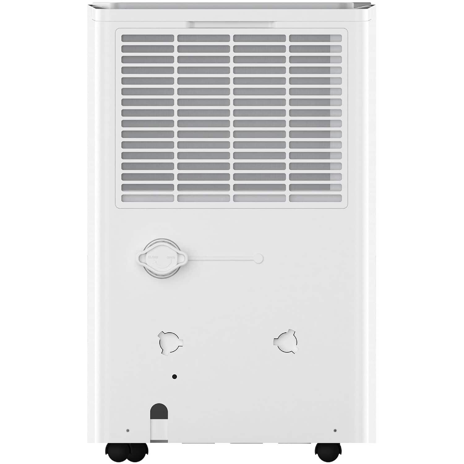Back. TCL - 4,500 Sq. Ft. 50-Pint Smart Dehumidifier with Pump, 15 Pint Bucket Capacity, Energy Star Most Efficient 2024 - White.