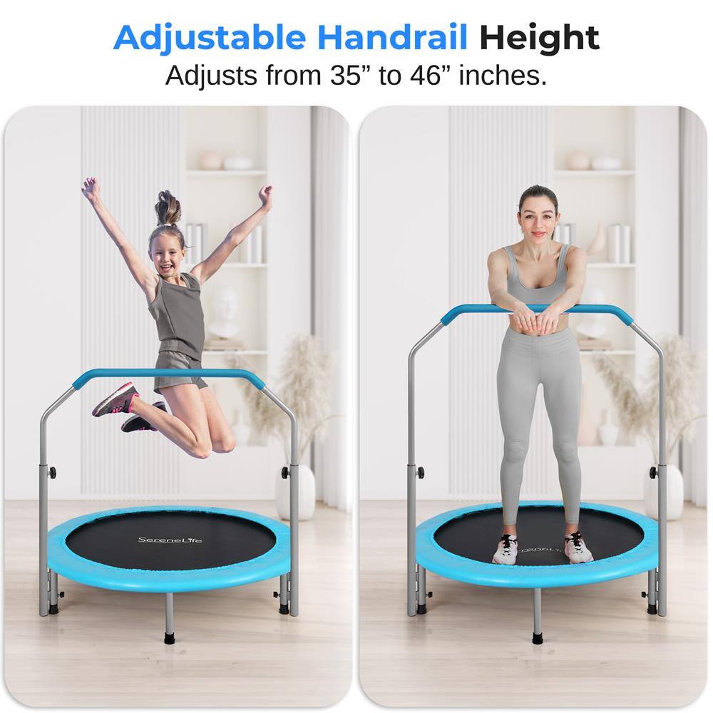 Adjustable Handrail Height  
Adjusts from 35" to 46" inches.