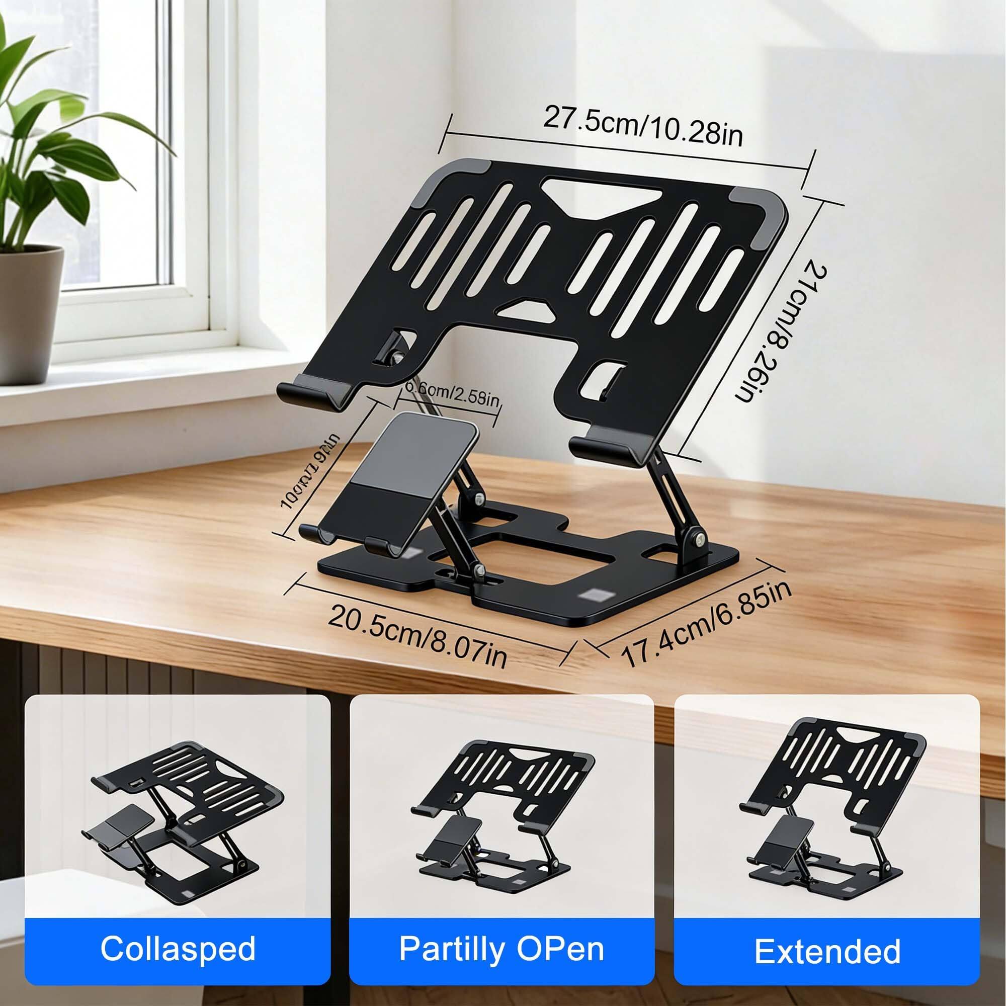 27.5cm/10.28in  
27.06cm/10.28in  
21cm/8.26in  
20.5cm/8.07in  
17.4cm/6.85in  
Collasped  
Partilly Open  
Extended