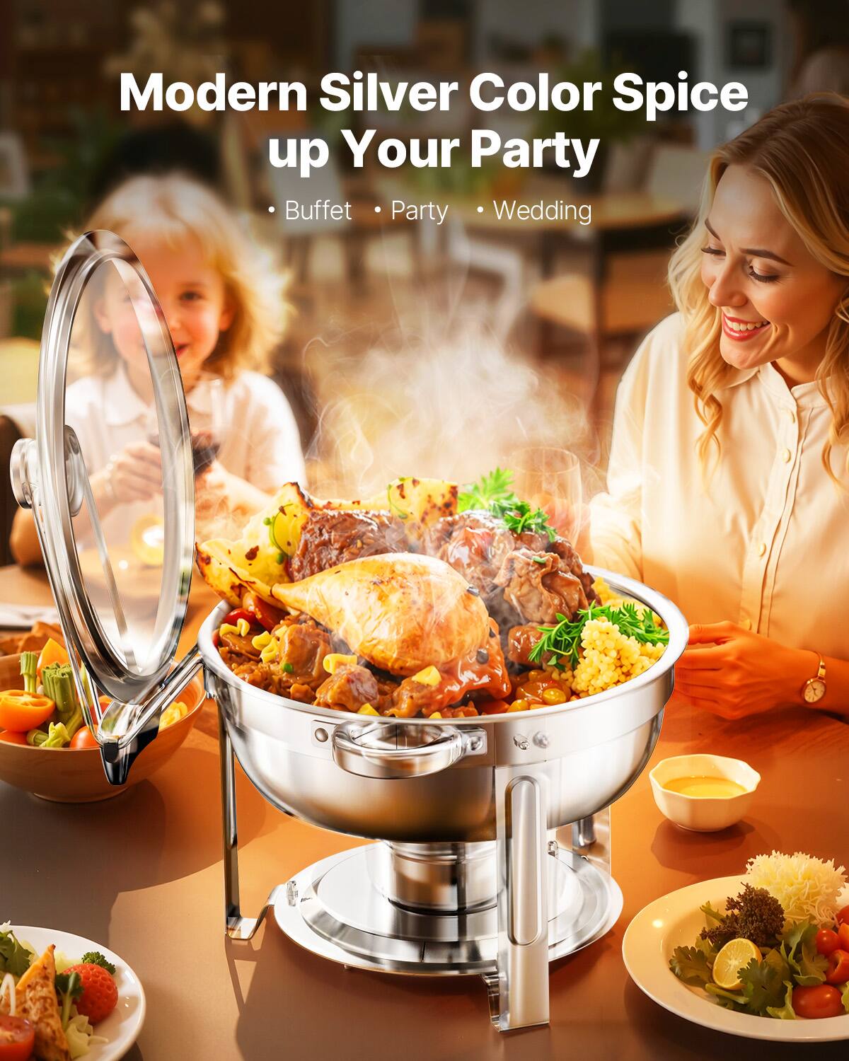Modern Silver Color Spice up Your Party

Buffet • Party • Wedding