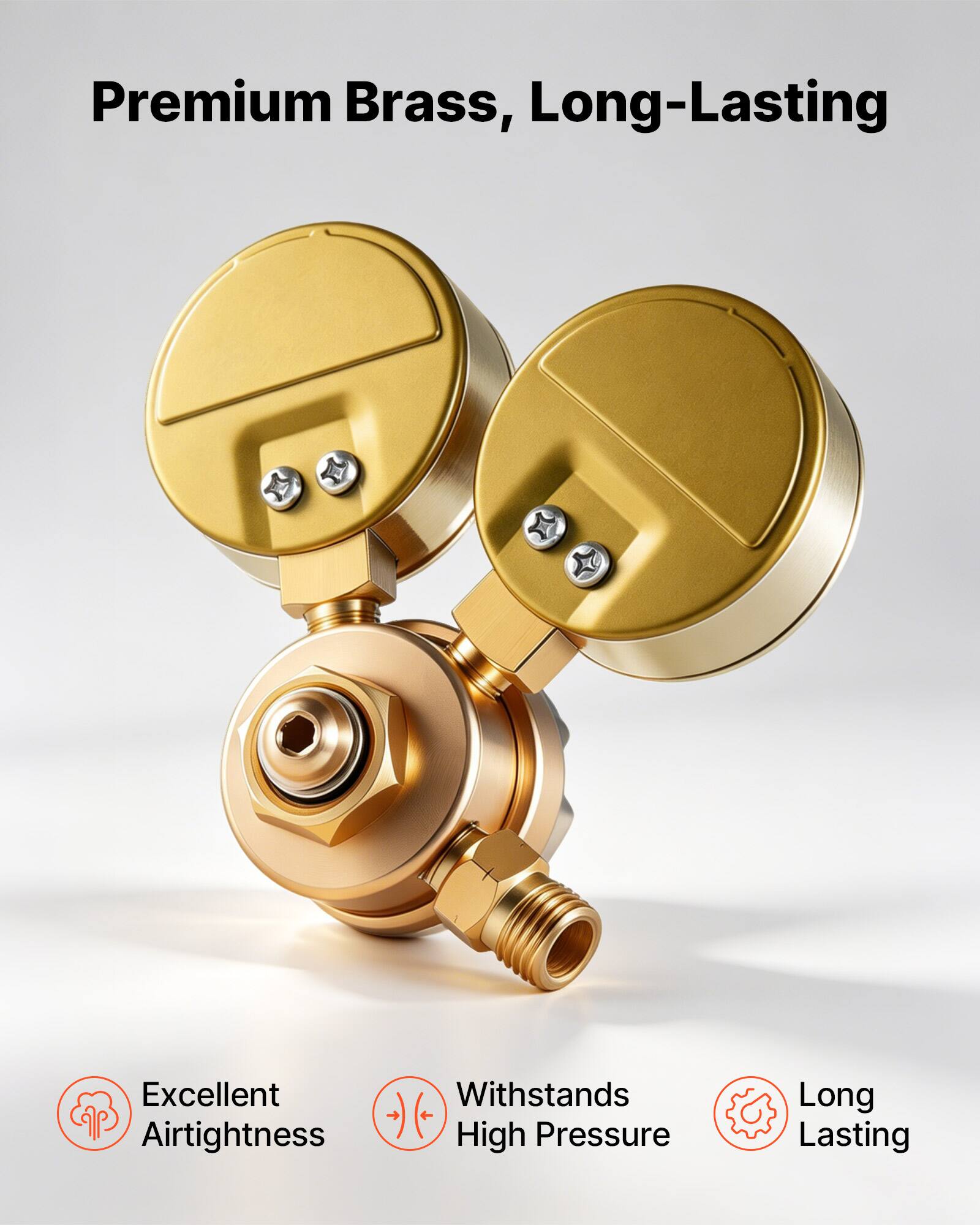 Premium Brass, Long-Lasting

Excellent Airtightness

Withstands High Pressure

Long Lasting