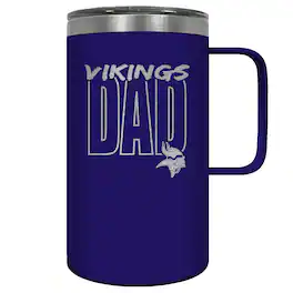Great American Products - Minnesota Vikings Dad 18oz. Hustle Travel Mug - Multicolor