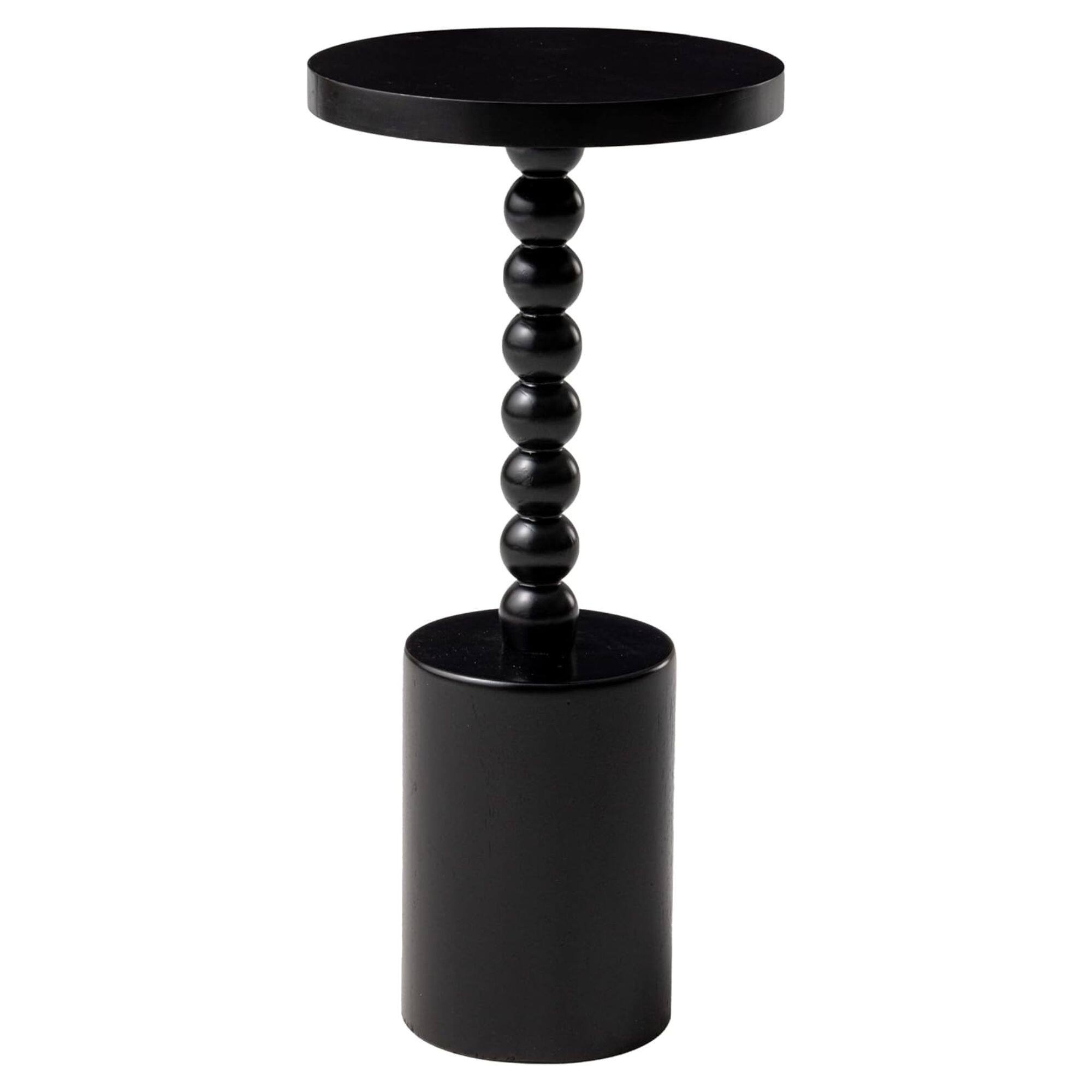 COZAYH - Farmhouse Round Pedestal Martini Table for Living Rooms & Bedrooms - Black