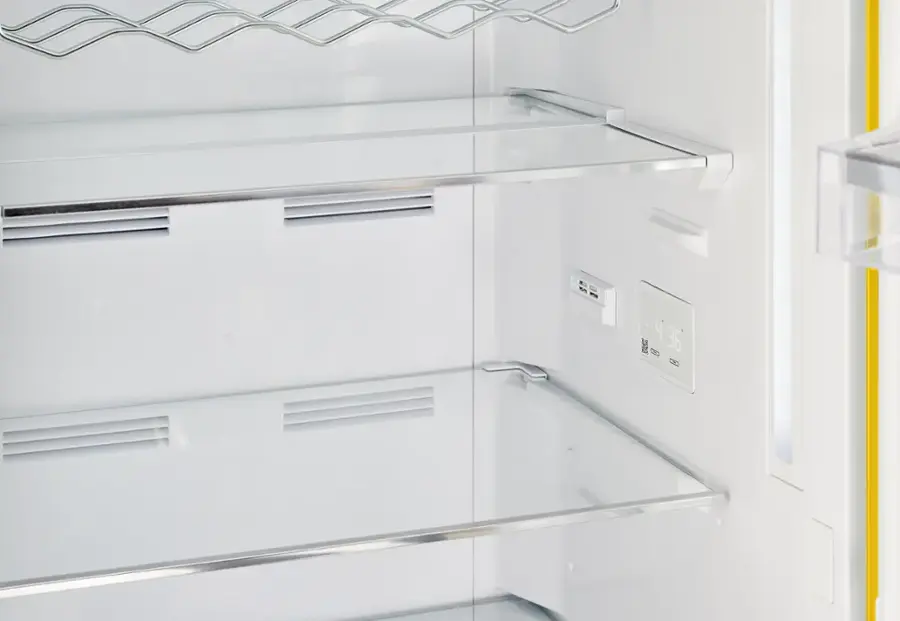 Alt View 14. Unique Appliances - Classic Retro 23.8 in 11.7 cu. ft. Frost Free Retro Bottom Freezer Refrigerator ENERGY STAR - Canary Yellow.