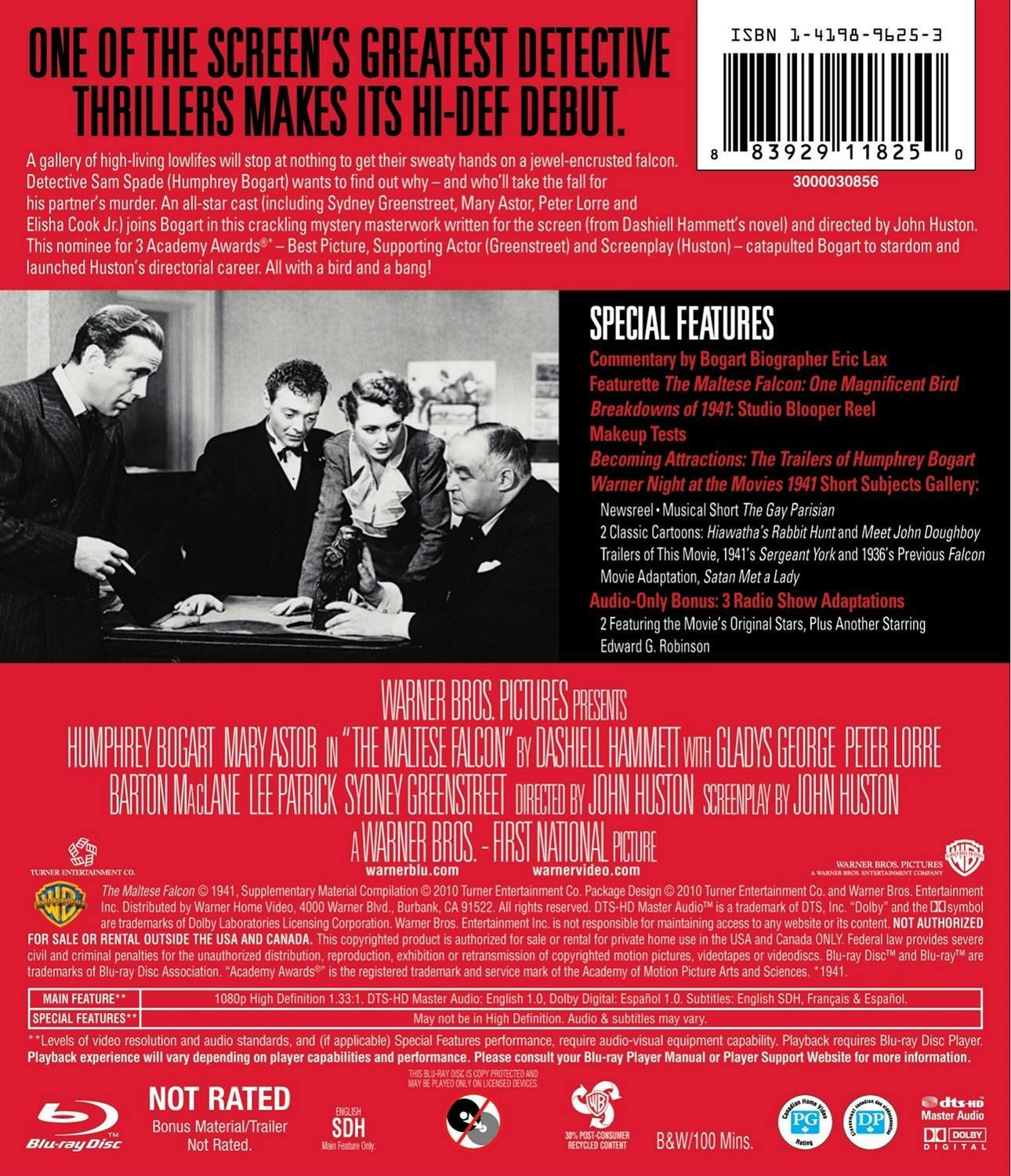 Back. The Maltese Falcon [Blu-ray].