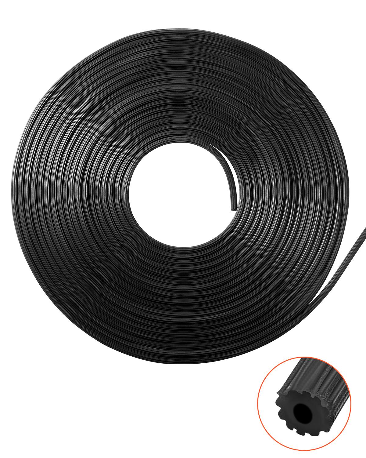 Alt View 5. VEVOR - Window Screen Spline, 100 ft x 0.125 in Window Screen Retainer Spline, PVC Window and Door Screen Spline - Black.