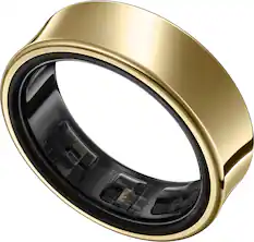 Front. Samsung - Galaxy Ring – Size Before You Buy – Size 14 - Titanium Gold.