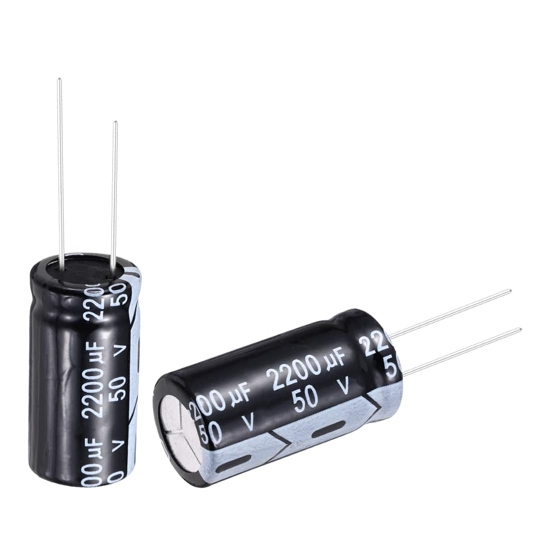 Unique Bargains - 2200uF 50V 16x31mm Electrolytic Capacitor, Radial Leads Aluminum, 10pcs, 105C High Temp for TVs, LCD Monitor, VCD - Black