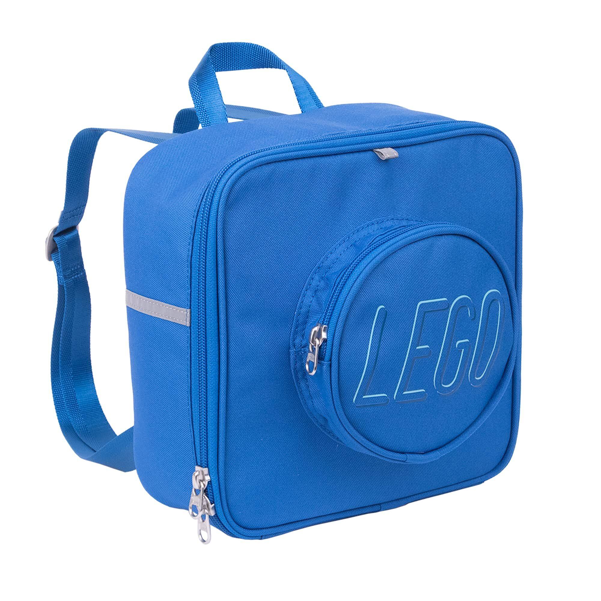Angle. Haiku - LEGO Small Brick Backpack - Blue.