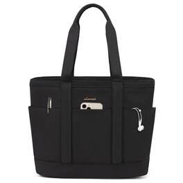 Vulpecula Spade - Tote Bag for Women - Lightweight Work Bag with 15.6 Inch Laptop Space - Black
