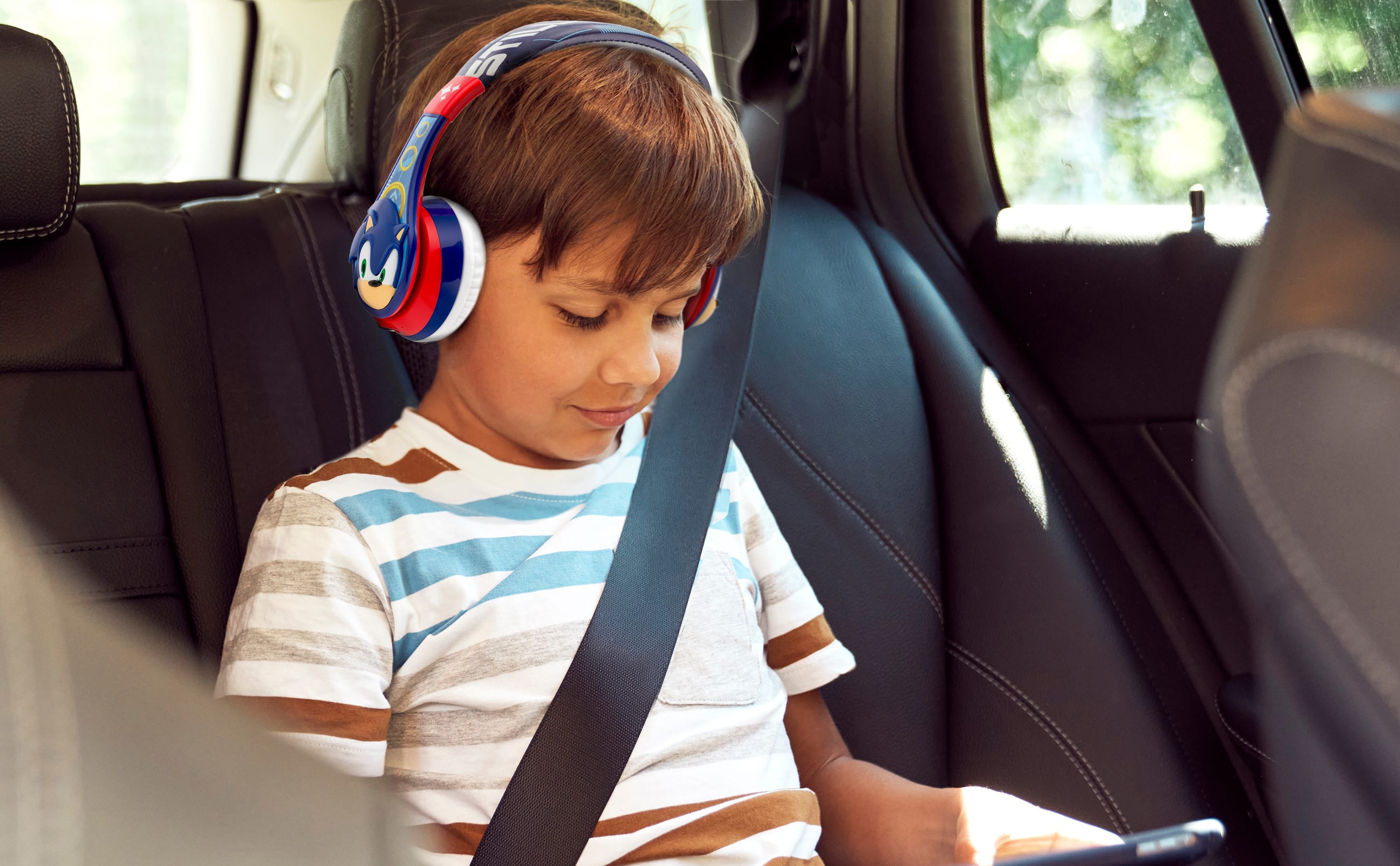 eKids Sonic the Hedgehog Bluetooth Headphones for Kids, Wireless
