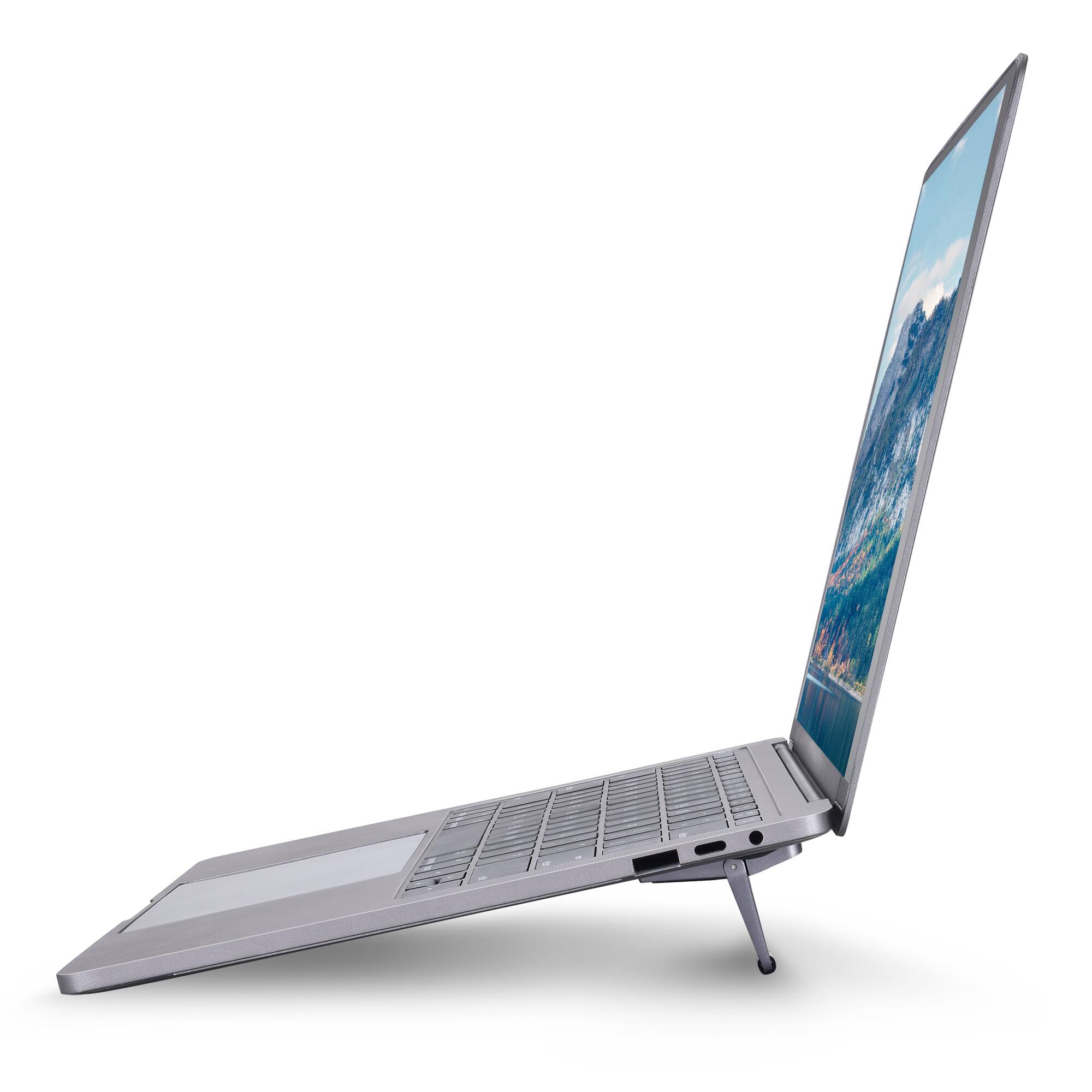 Back. Bonelk - BonElk Elevate Go Stick-On Ergonomic Laptop Feet - Space Grey - Space Gray.
