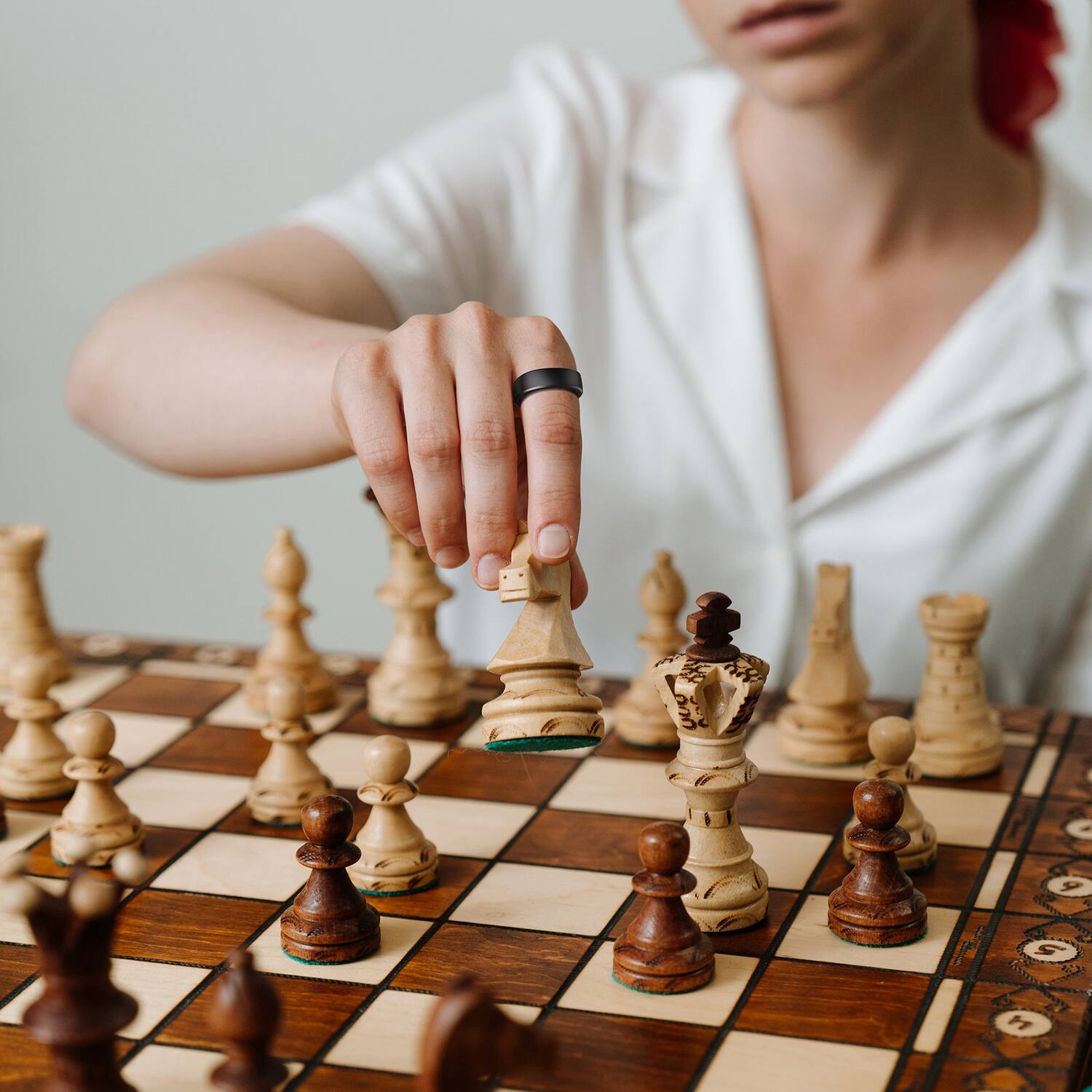 Alt View 4. RINGCONN - Gen 2 Ultra-Thin Smart Ring with Sleep Apnea Monitoring, Health Tracking, Size 6 - Matte Black.