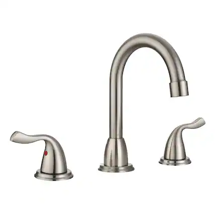 Front. Bothwa Home - Bothwa Home Bathroom Faucet For bathroom Sink With Two Handles And Supply Lines BC011-C-B07 - Chrome.