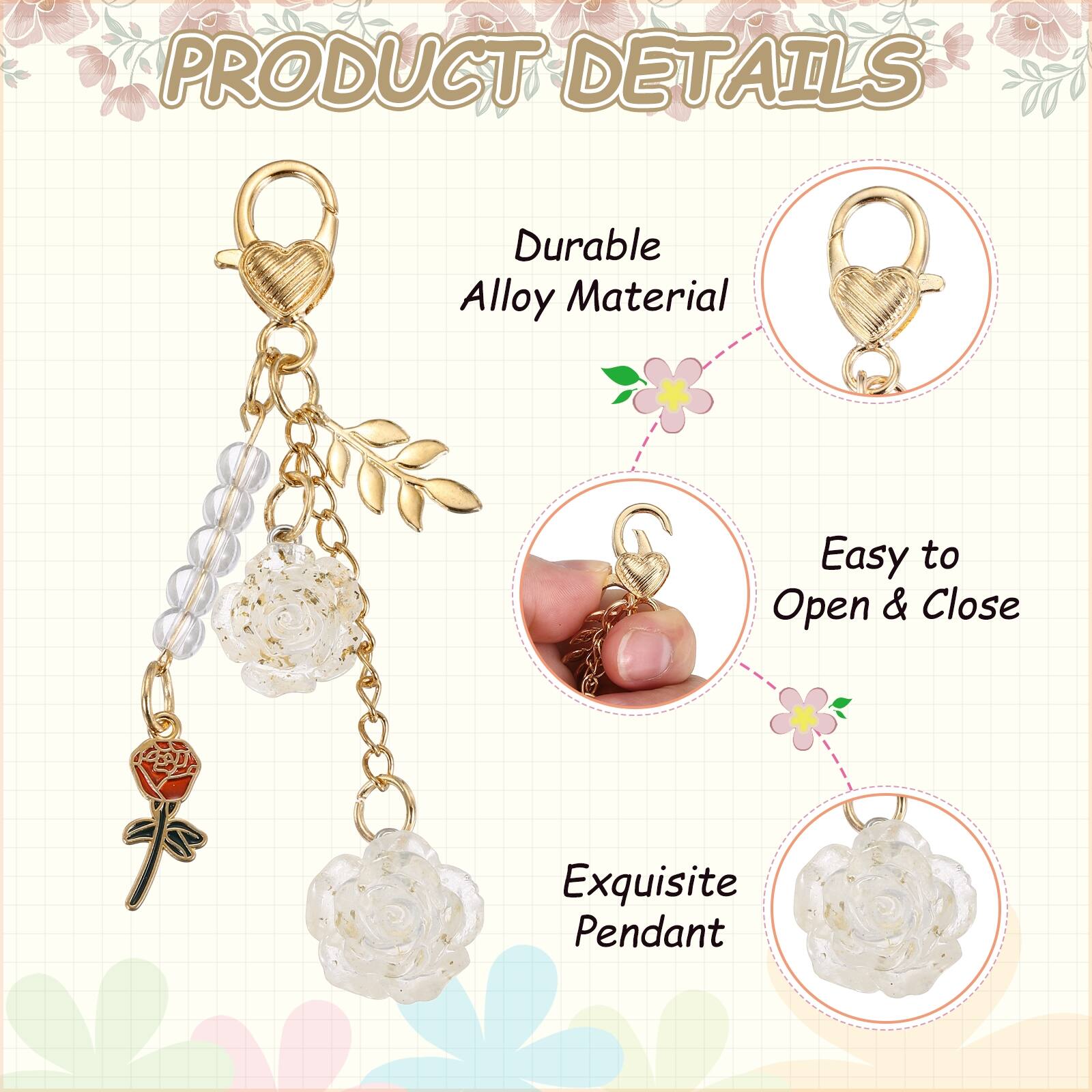 PRODUCT DETAILS

- Durable Alloy Material
- Easy to Open & Close
- Exquisite Pendant