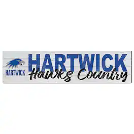 Jardine - Hartwick College Hawks 10" x 40" Logo Sign - White