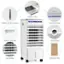 MAX - Water Inlet - Water Level Window - Touch Screen - Built-in Handle - Drain Plug - Fan Blade - Particle Filter