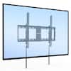 Front. Mount-It! - Tilting TV Wall Mount MI‑311 for 42"–80" TVs, Holds Up to 110 lbs, Low‑Profile Black Steel - Black.