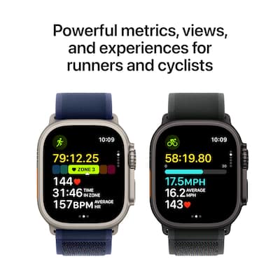 Apple Watch Ultra 2 (GPS+Cellular) 49mm Titanium Case with Navy Apple Watch Ultra 2 (GPS+Cellular) 49mm Titanium Case with Navy