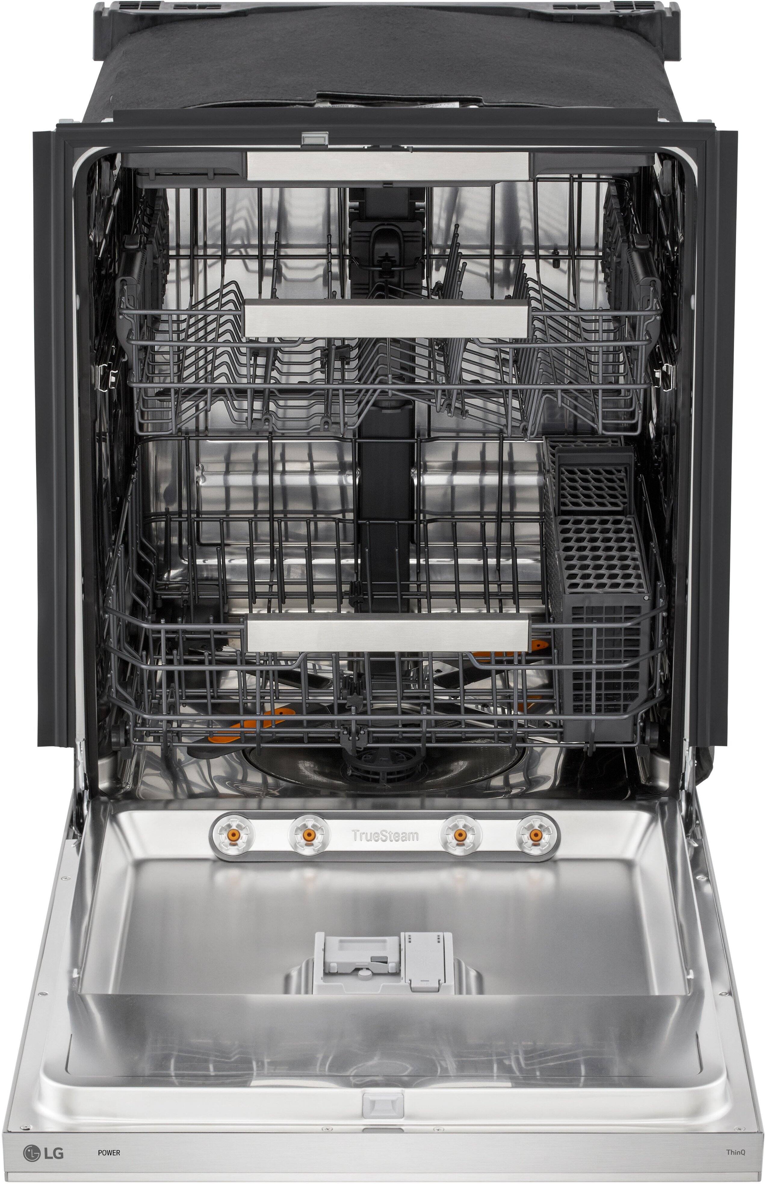 The text on the image is: "LG TrueSteam."