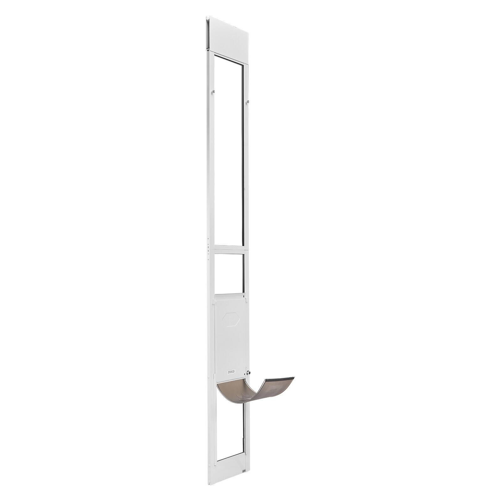 Alt View 5. VEVOR - Dog Door for Sliding Glass Door, 91 to 96 in Adjustable Height, Aluminum Alloy Frame with Metal Rotating Hinges.