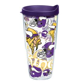 Tervis - Minnesota Vikings 24oz. All Over Classic Tumbler - Multicolor